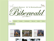 Tablet Screenshot of biberwald.de